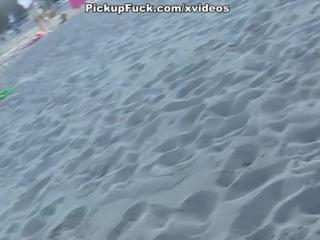 2 guys pick-up girls on the beach and fuck them
